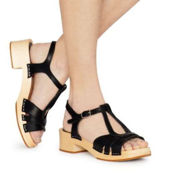 Swedish Hasbeens | Shoes | Swedish Hasbeens Ulla Leather Sandal Womens Sz 8  | Poshmark